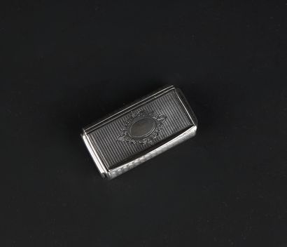 Boîte à priser en argent 950°/00 de forme...
