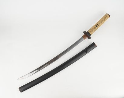 Wakizashi de style Shin-Shinto partiellement...