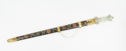 Rare épée droite d’apparat dite Jian (劍)....