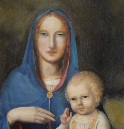 Ecole française de la fin du XIXème siècle
Vierge...