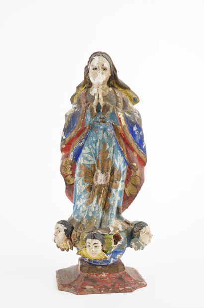 Vierge de l’Immaculée Conception en bois...