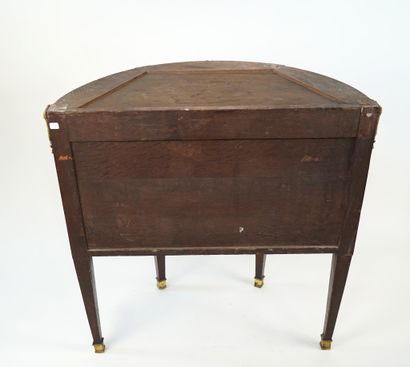 Console demi-lune d'entre-deux en bois de...