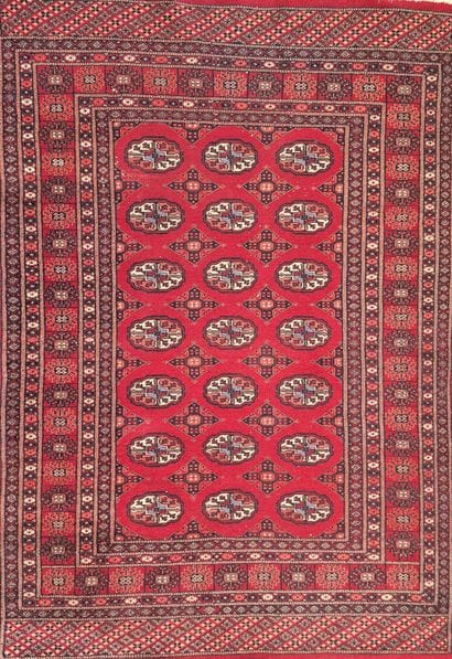 PAKISTAN
Tapis en laine, décor Boukhara
173...