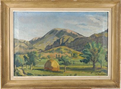 Venance CURNIER (1885-1971)
Paysage des basses...