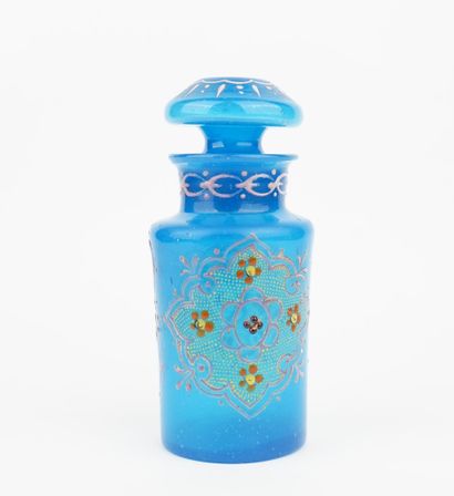 BOHEME pour l'Orient
Flacon en opaline bleue,...