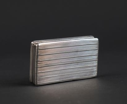 Boîte rectangulaire en argent 800°/00 à décor...