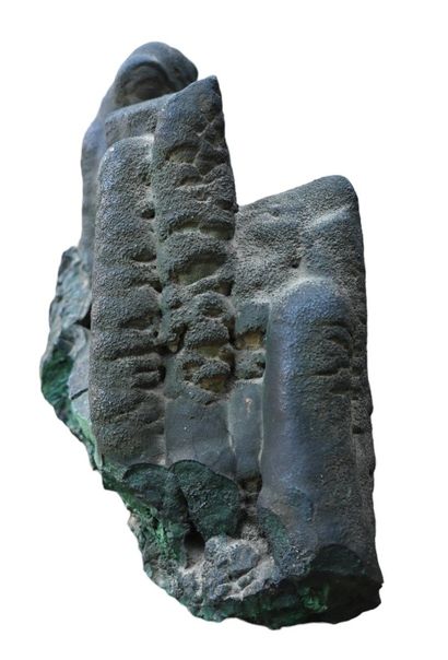 Natural-shaped malachite - mineral specimen...