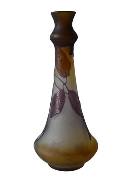 Émile Gallé – Vase en verre camée, Art Nouveau,...