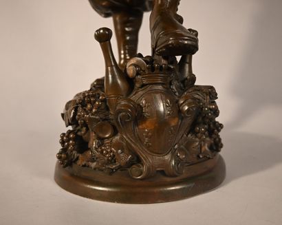 Bronze signé Henri Weisse – Chasseur / soldat...