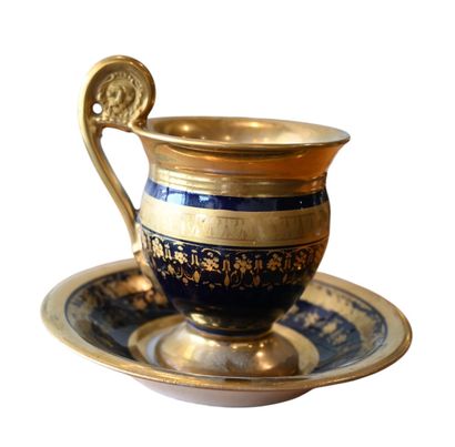 Paris porcelain coffee service, Empire period,...