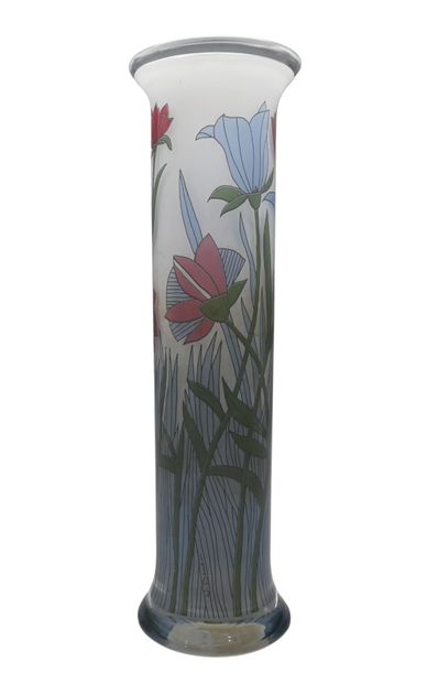 Large Rosenthal vase in satin-finish glass,...