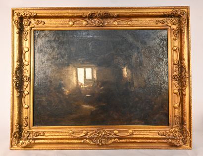 Jozef Israëls - Interior with window light
Oil...