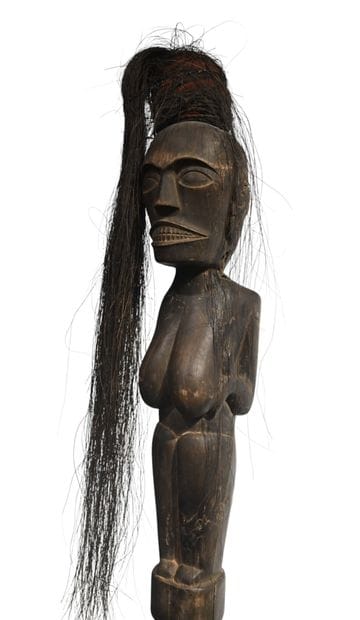 Grande statue rituelle Batak (paal), Sumatra,...