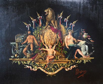 P. Prudhomme (actif fin XIXᵉ siècle) – Allégorie...
