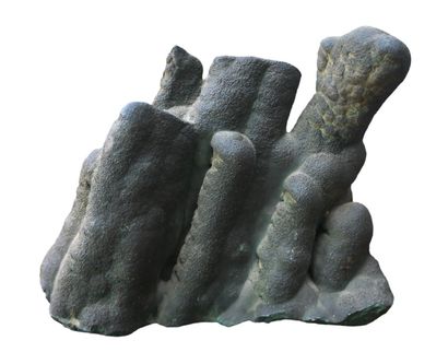 Natural-shaped malachite - mineral specimen...