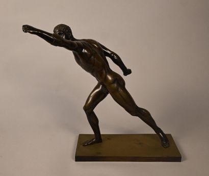 Athlète en bronze, période du Grand Tour,...