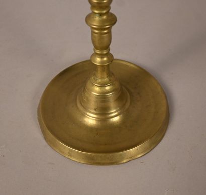 Bougeoir franco-flamand en bronze, début...