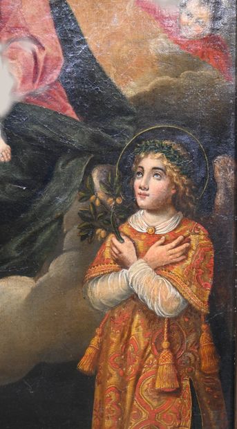 Virgin and Child appearing to Saint 
Françoise...