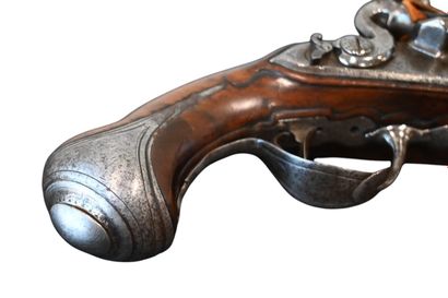 Flintlock pocket pistol signed - Pierre Demarteaux,...