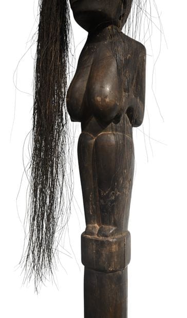 Grande statue rituelle Batak (paal), Sumatra,...