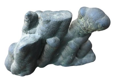 Natural-shaped malachite - mineral specimen...