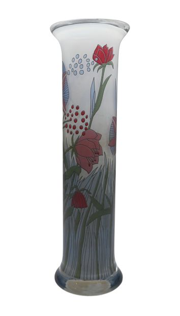 Large Rosenthal vase in satin-finish glass,...