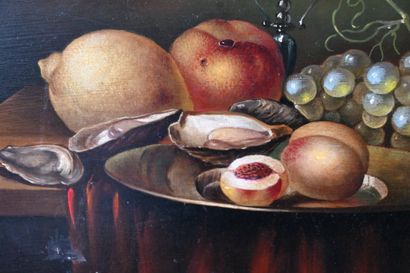 19th-century still life on copper - Flemish...