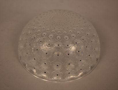 Coupe en cristal pressé, Nemours, Lalique...