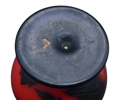 Lampe boule « Feuilles et Papillons » signée...