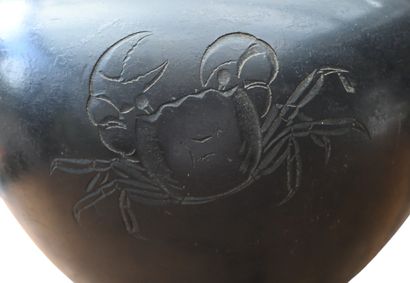 Vase japonais en bronze, époque Meiji, XIXe...