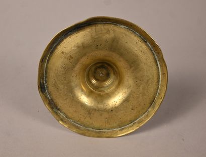 Bougeoir franco-flamand en bronze, début...
