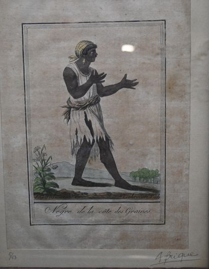 Pair of hand-colored copper engravings -...