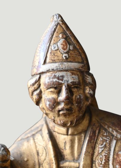 Saint Augustin en évêque – Statue baroque...