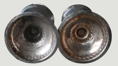 Pair of silver spice pourers, Mathieu Guillaume,...
