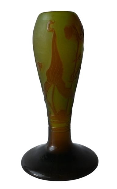 Émile Gallé – Vase en verre camée, période...