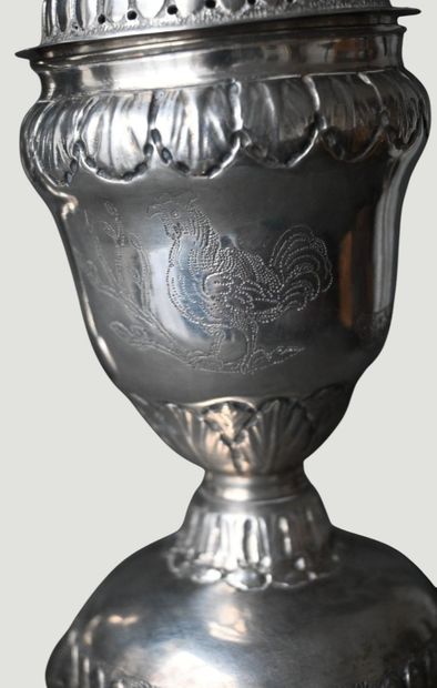 Pair of silver spice pourers, Mathieu Guillaume,...