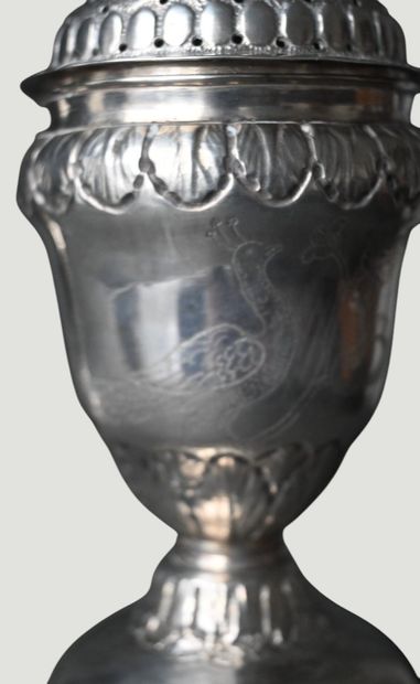 Pair of silver spice pourers, Mathieu Guillaume,...