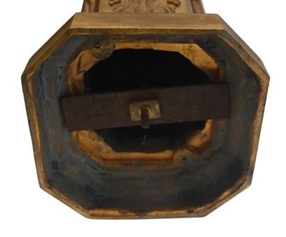 Important pair of Empire period gilt bronze...