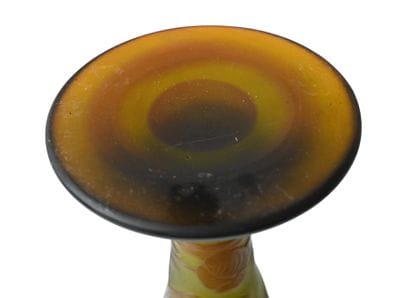 Émile Gallé – Vase en verre camée, période...