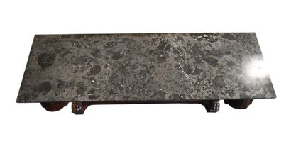 Console d’époque Empire en placage d’acajou...