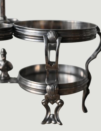 Liège silver oil and vinegar cruet, Jean-Baptiste...