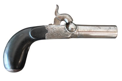 Pair of pocket percussion pistols, Liège,...