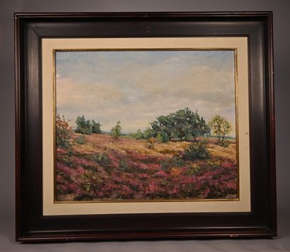 Dirkx - Heather Landscape in Bloom
Oil on...