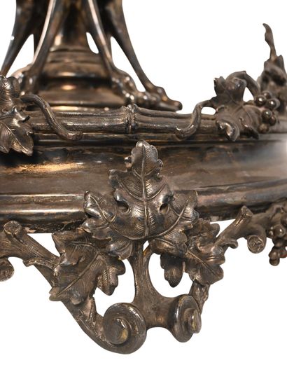 Laporte – Porte-bouteilles en bronze argenté,...