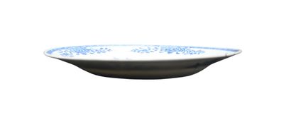 Assiette en porcelaine bleu et blanc, exportation...