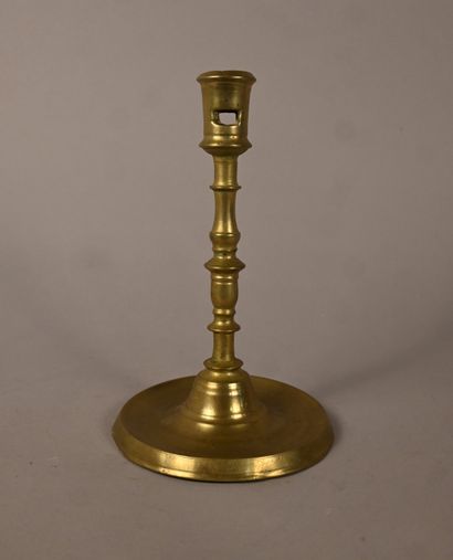 Bougeoir franco-flamand en bronze, début...