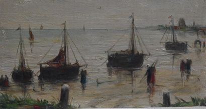 Edward Portieltje (1861-1949) - Seascape...