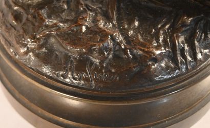 A. Fries – Soldat du XIXᵉ siècle, bronze,...