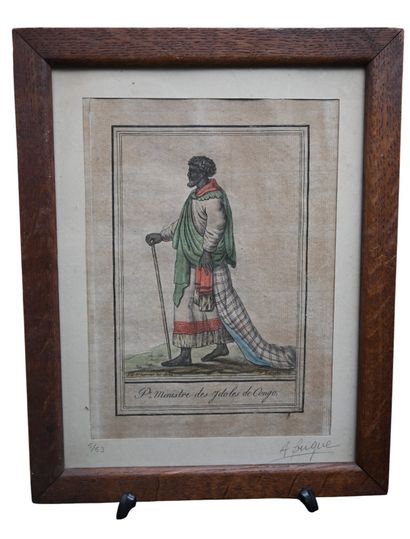 Pair of hand-colored copper engravings -...