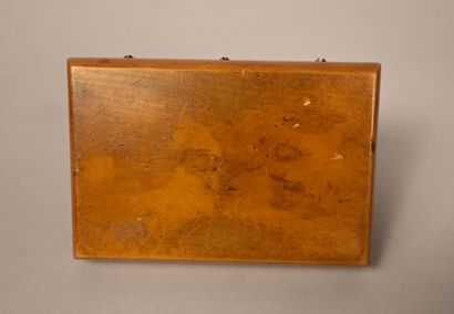 Napoleonic box in carved fruitwood, France,...